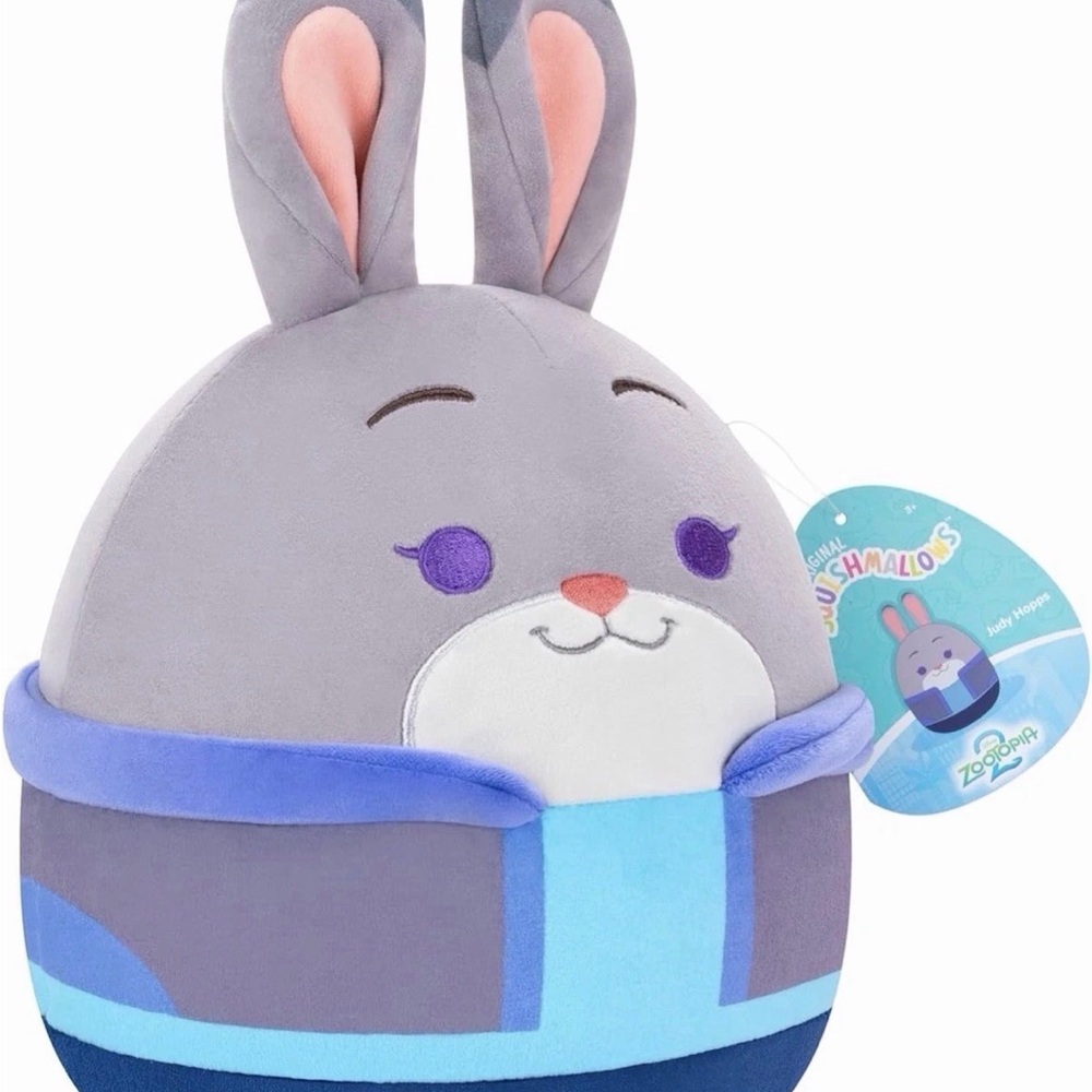 Disney Zootopia‎ Judy Hopps Squishmallow with Blue and Gray Accents - 8in - NWT